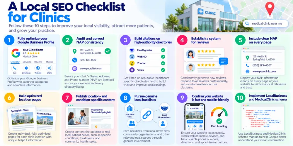 Local SEO Checklist for Clinics