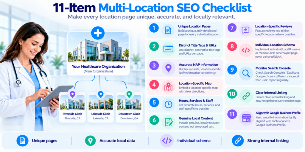 Multi-Location Healthcare SEO Checklist