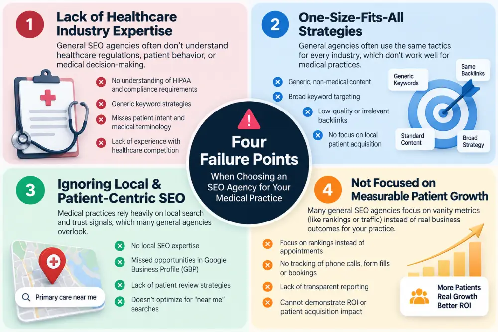 Four SEO Failure Points for Medical Practices