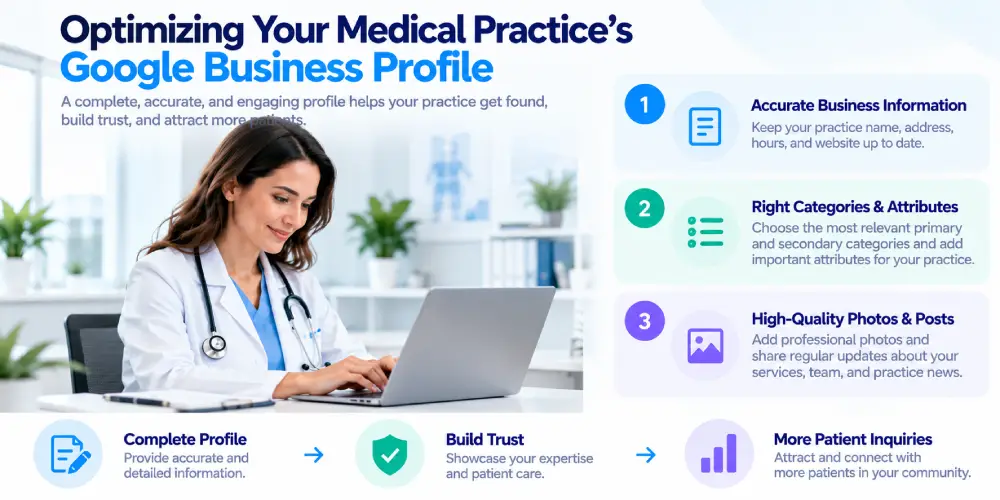 Optimizing Your  Medical Practices’ Google Business Profile